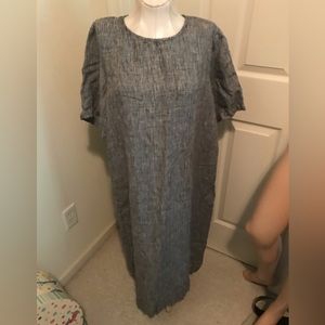 Cotton Wear dress large black/white s/s